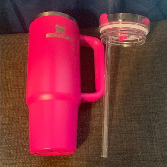 Stanley Pink Tumbler with Straw - Picture 5 of 5